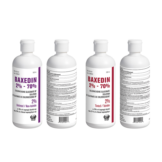 Baxedin® 2% - 70% - Chlorhexidine Gluconate 2% w/v with Isopropyl Alcohol 70% v/v (Tinted and Untinted Solution)