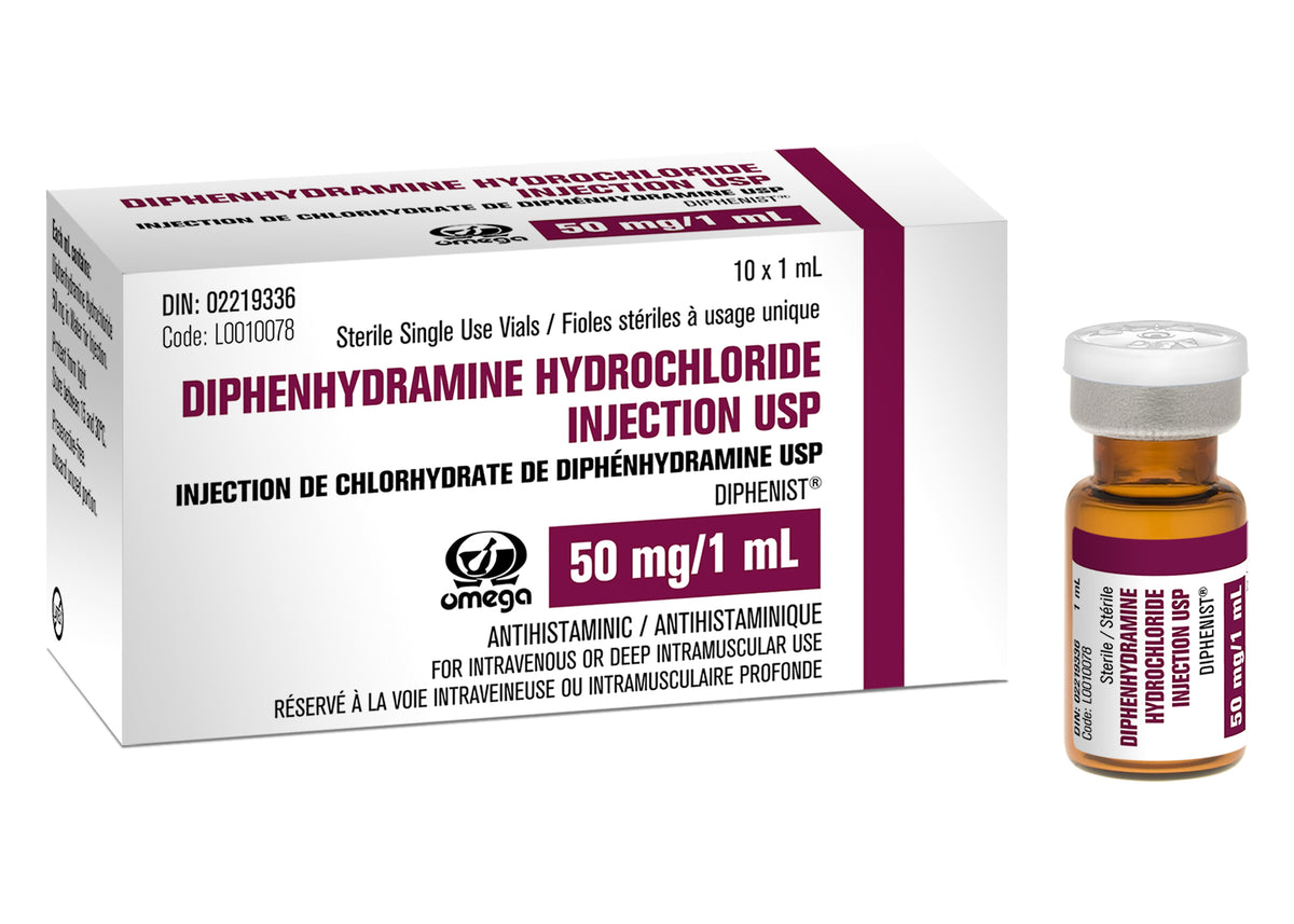 Diphenhydramine Hydrochloride Injection USP – Juno Pharma Canada Inc.