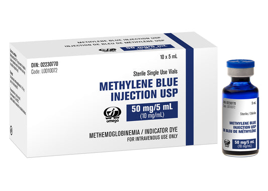 Injection de bleu de méthylène USP (5mL)