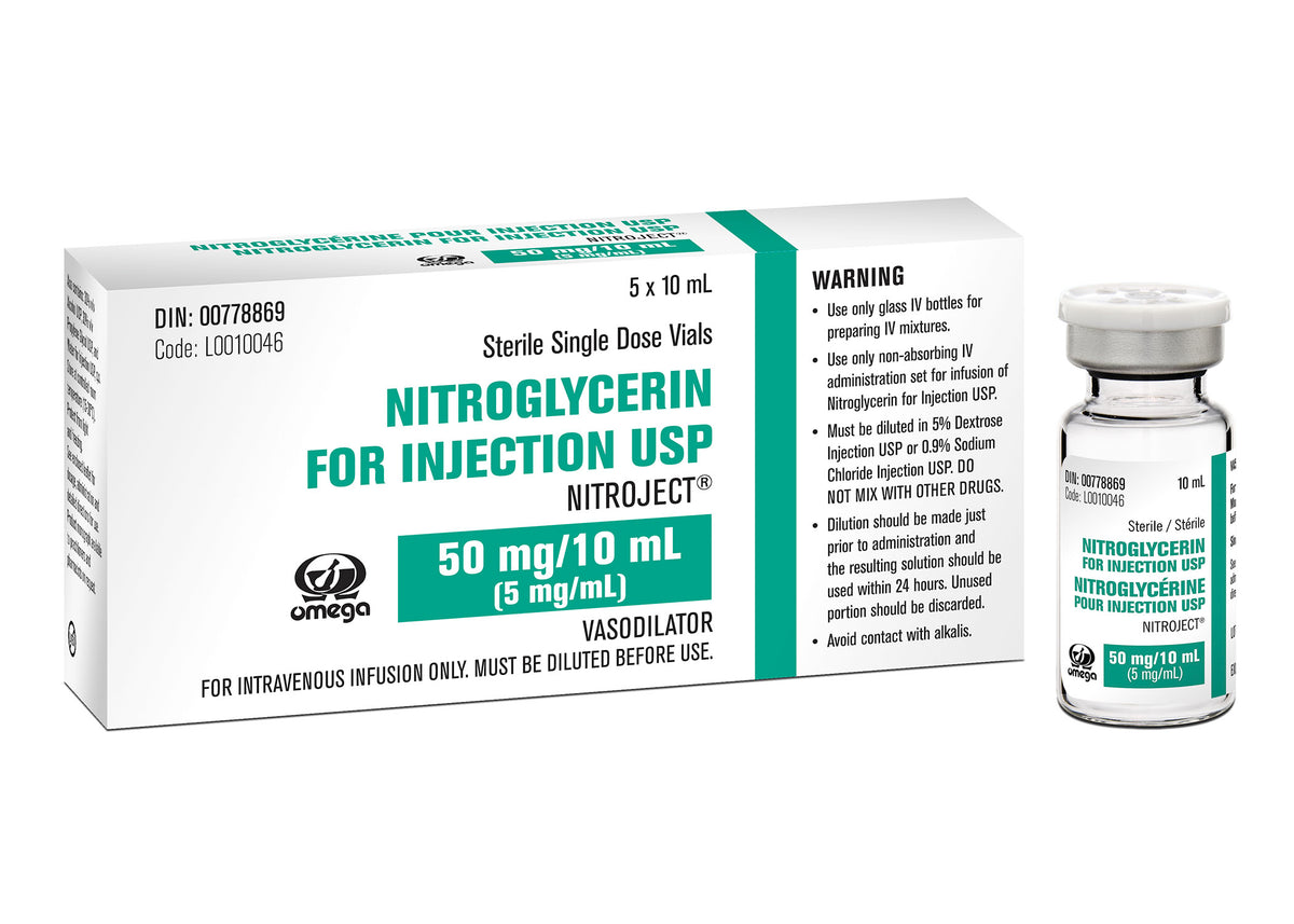 Nitroglycérine injection USP