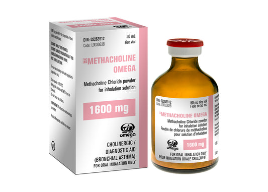 Poudre de chlorure de méthacholine pour solution d'inhalation 1600mg